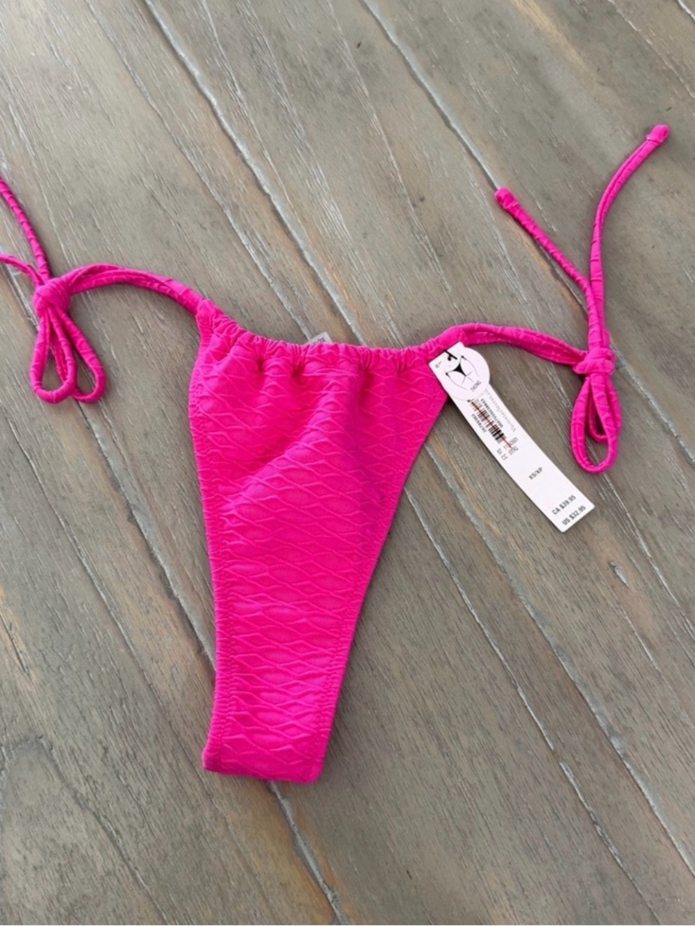 Victoria Secret String bikini bottom textured  thong  bottom only